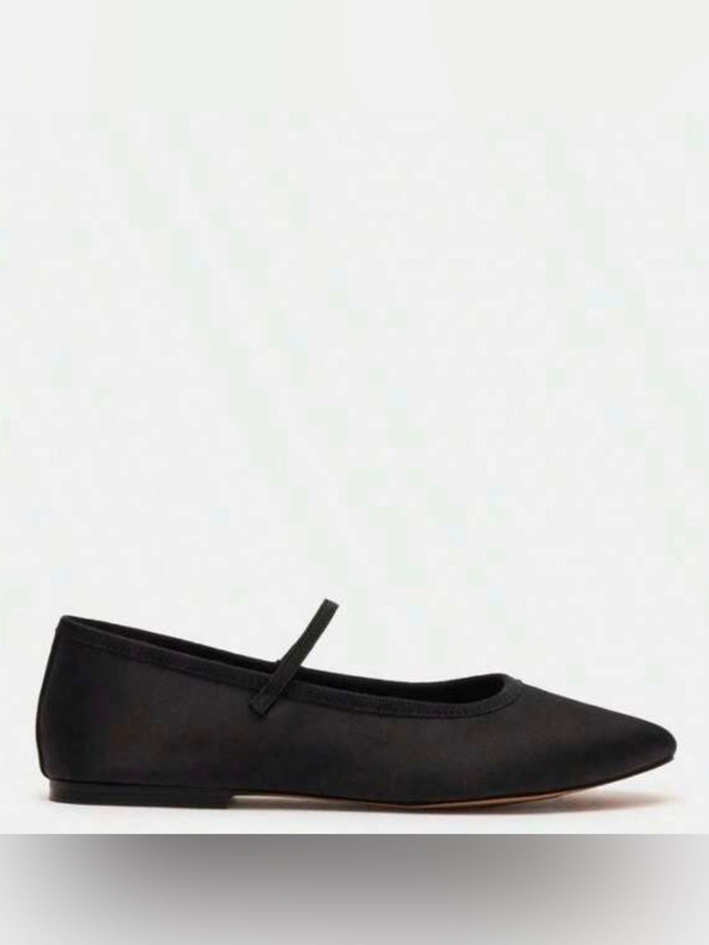 Steve Madden Black Satin Mary Jane Flats (Style: Bouquet)